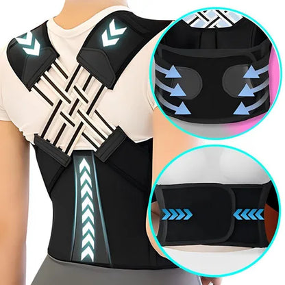Shoulder and back posture correction with camel straps-Body Shape correction