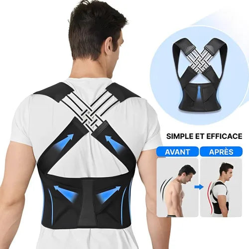 Shoulder and back posture correction with camel straps-Body Shape correction